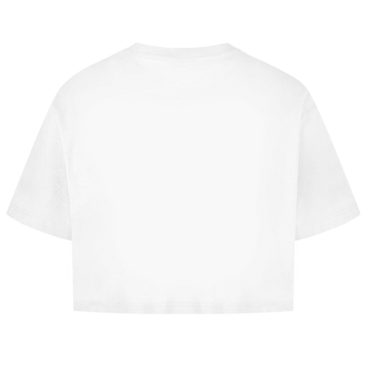 Damen Oversize Crop Top Pastel Bloom - M002 - Dreamer