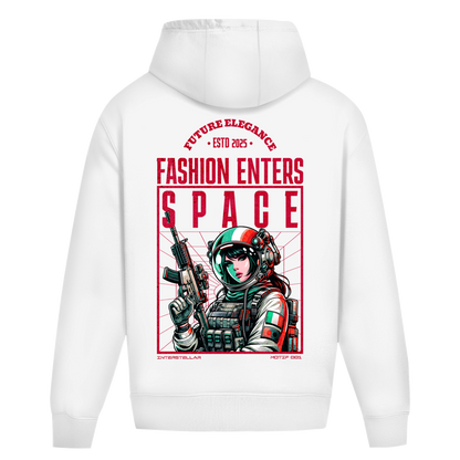 Oversize Hoodie (ohne Kordel) Backprint Interstellar - M001 - Future Elegance