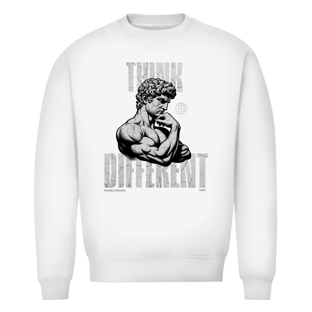 Premium Bio Sweatshirt Marble Reborn - M001 - Think Different