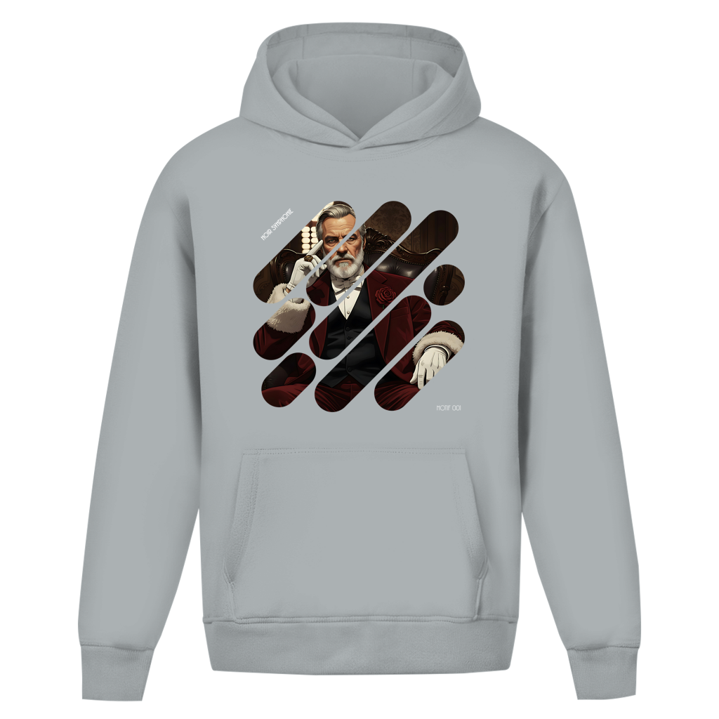 Oversize Hoodie Ohne Kordel Noir Symphonie - M001 - Christmas G
