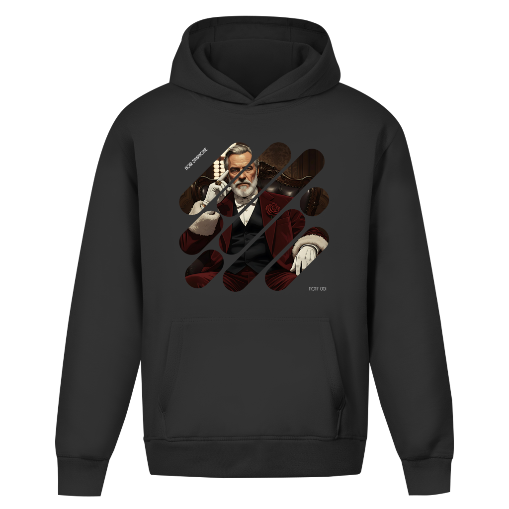 Oversize Hoodie Ohne Kordel Noir Symphonie - M001 - Christmas G