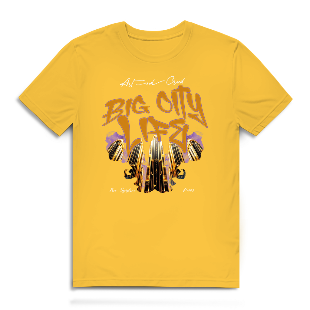 Premium Bio T-Shirt Noir Symphonie - M003 - Big City Life