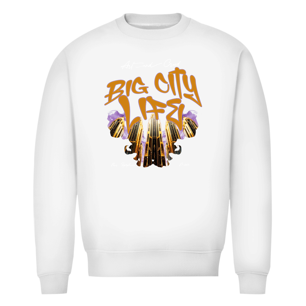Premium Bio Sweatshirt Noir Symphonie - M003 - Big City Life