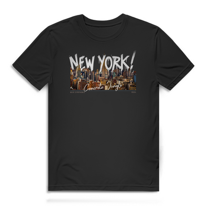 Premium Bio T-Shirt Noir Symphonie - M004 - Concrete Jungle
