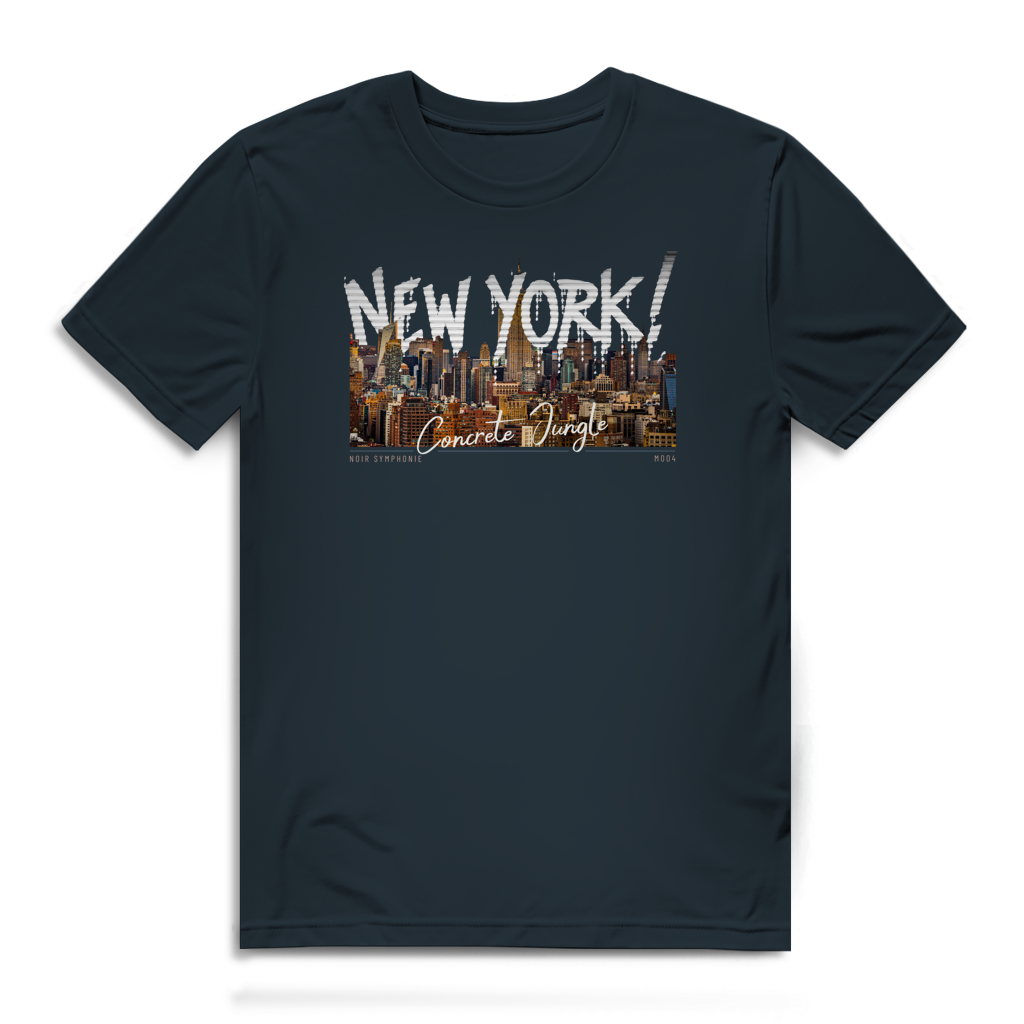 Premium Bio T-Shirt Noir Symphonie - M004 - Concrete Jungle