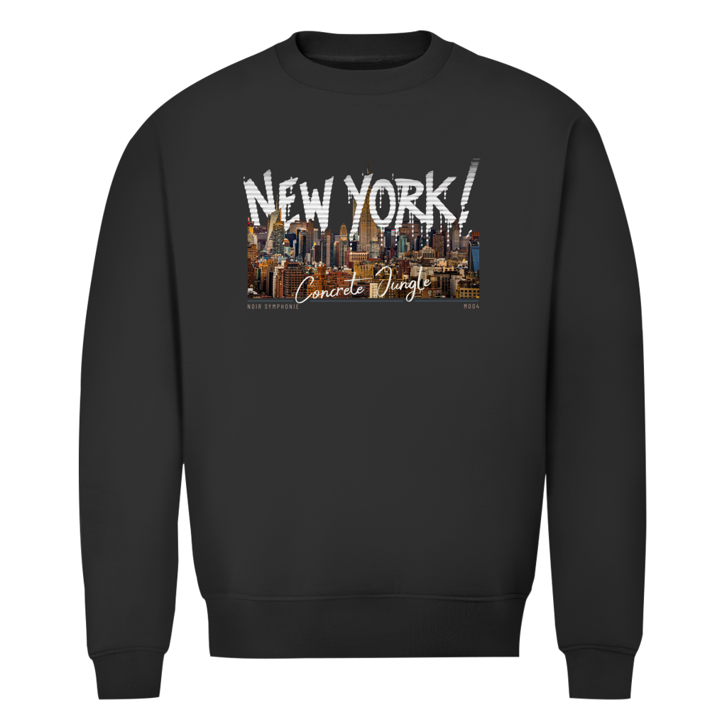 Premium Bio Sweatshirt Noir Symphonie - M004 - Concrete Jungle