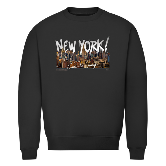 Premium Bio Sweatshirt Noir Symphonie - M004 - Concrete Jungle