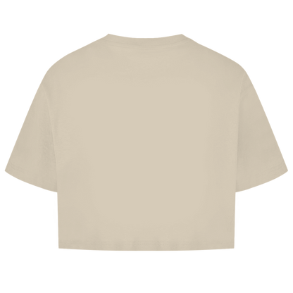 Damen Oversize Crop Top Pastel Bloom - M002 - Dreamer