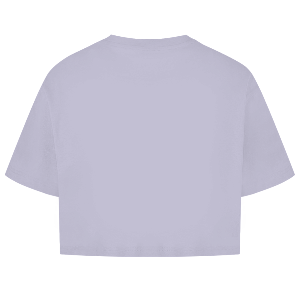 Damen Oversize Crop Top Pastel Bloom - M002 - Dreamer