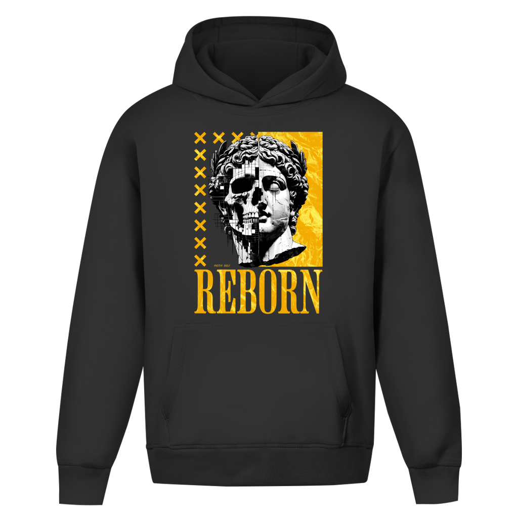 Oversize Hoodie Ohne Kordel Marble Reborn - M002 - Reborn