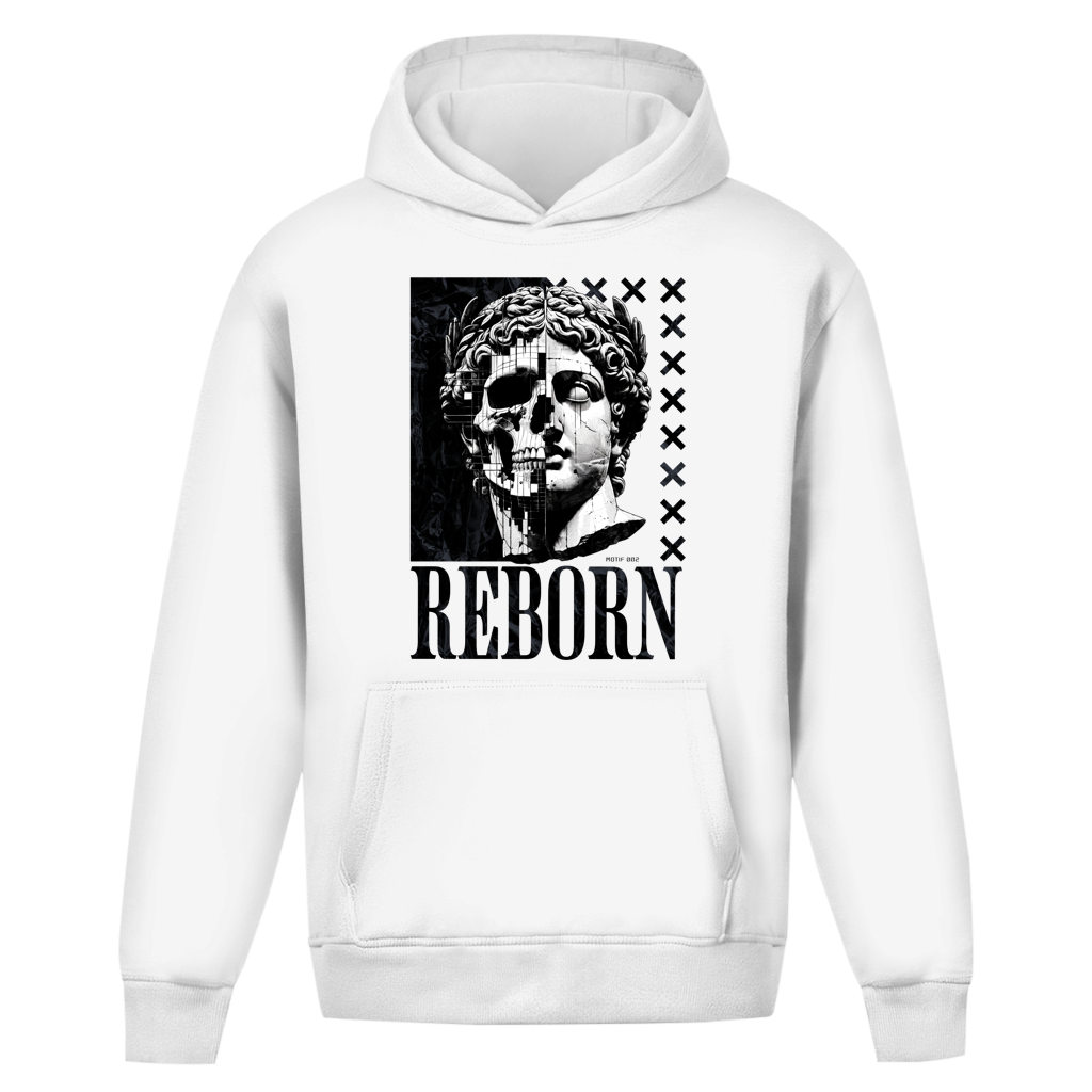 Oversize Hoodie Ohne Kordel Marble Reborn - M002 - Reborn