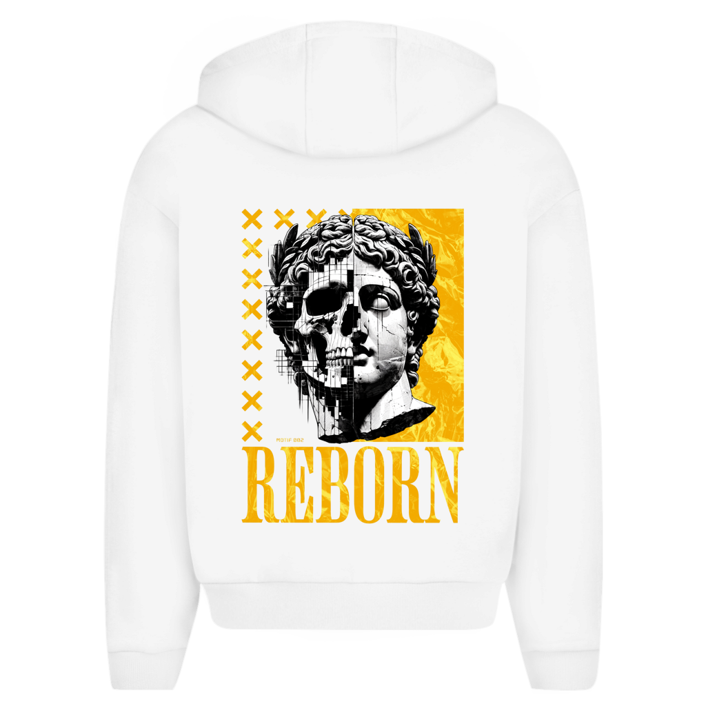 Herren Oversize Zipper Hoodie Marble Reborn - M002 - Reborn